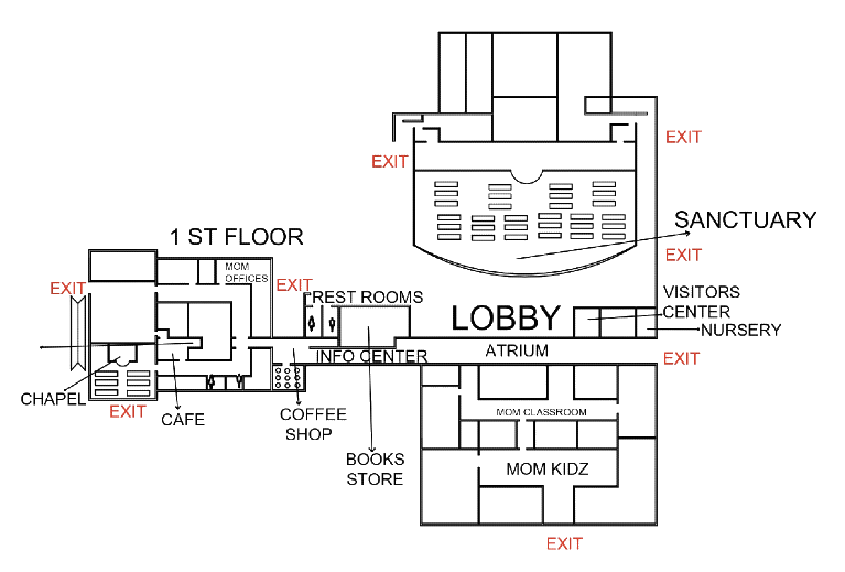 Church Plan 1st floor